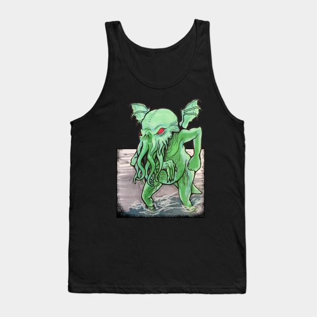 Cthulu Rising Tank Top by AmysBirdHouse